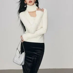 Chill Zoe Design Sensation Hollow out Knitwear Women's Faion Ne Warmer Long Sve round Collar Regular Fit Wool Blend - AliExpress Sweaters&Jumpers