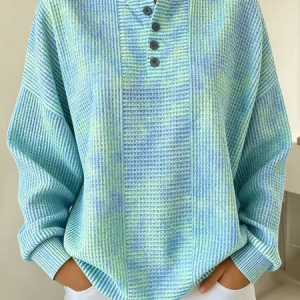 Casual Striped Sweatshirt, Hoodies & Sweatshirts, color:Blue|size:4XL, catalog Noracora shop