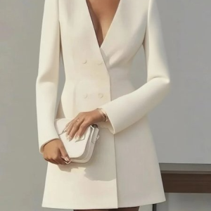 Women Plain Spring/Fall Dress V Neck Long Sleeve Fit & Flare Dress A-Line Dress, Dresses, color:Apricot|size:XXL, catalog Noracora shop
