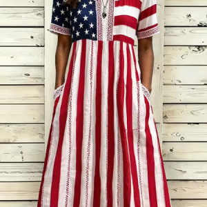 Women 3D Printing Summer Dress Crew Neck Half Sleeve A-Line Dress, Dresses, color:Color1|size:4XL, catalog Noracora shop