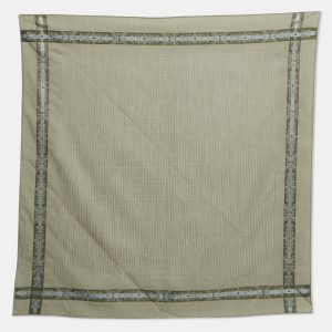 Dunhill Green Cotton Handkerchief, Scarves & Shawls - Luxury Closet