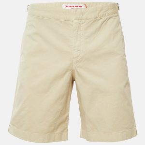 Orlebar Brown Beige Cotton Dane Shorts L/Waist 36", Clothing - Luxury Closet