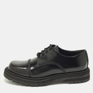 Dior Diorebel Size 38.5 Black Leather Derby, Shoes - Luxury Closet