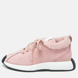 Giuseppe Zanotti Ferox Size 38 Pink Nubuck Leather Wedge Sneakers, Athletic Shoes & Sneakers - Luxury Closet