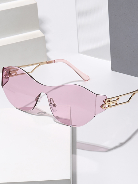 Urban Color Block Sunglasses, Sunglasses, color:Pink|size:One-size, Stylewe