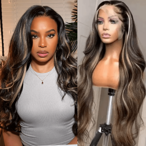 Nadula Flash Deal Blonde Highlight Wig Body Wave 13x4 Lace Front Human Hair Wigs with Balayage Highlights, Catalog Online Nadula 2774