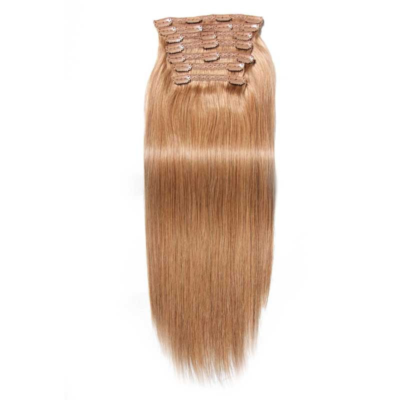 Nadula #12 Honey Blonde 100-120g/pack Discount Clip In Hair Extensions Quality Virgin Hair, Catalog Online Nadula 497