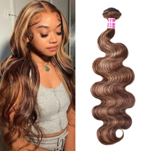 Nadula Body Wave 1 Bundle Unprocessed Hair Weave Piano Honey Blond Highlight Color For Sale, Catalog Online Nadula 2487