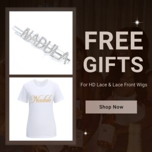 Nadula HD Lace / Lace Front Wig Gift - 60USD Value Exclusive Diamond Hairpin + T-shirt 1 Set Per Order, Catalog Online Nadula 2619
