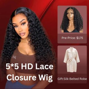 Nadula Pre Sale 5x5 HD Swiss Lace Front Wigs Breathability 180% Density Curly Wigs With Natural Hairline Human Hair Wig, Catalog Online Nadula 1586