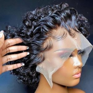 Nadula 6 Inch Curly Pixie Cut Wig 100% Human Hair Short Curly Wig 13 By 1 Inch Handtied Hairline, Catalog Online Nadula 1557