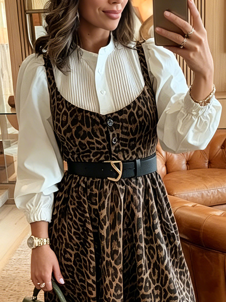 Urban Plain Pleated Balloon Sleeve Shirt, Blouses and Shirts, color:White|size:XXL, Stylewe