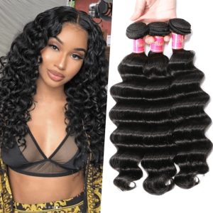 Nadula Brazilian Hair Loose Deep Virgin Hair 3 Bundles Soft Human Hair, Catalog Online Nadula 708