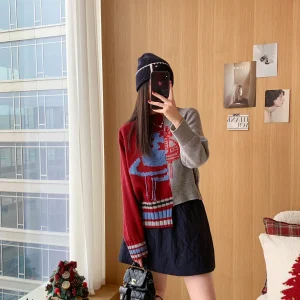 Flipped  Design round Ne Irregular Sweater Oversized Soft Long Sve Women's Knittedwear Winter Collection - AliExpress Sweaters&Jumpers
