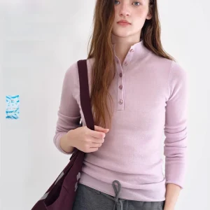 Fano Women's Wool Blend Base irt Roll Cuff f High Ne Knitwear Casual Slim Fit Long Sve Breathable Comfortable - AliExpress Sweaters&Jumpers