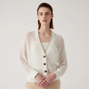 BC1134 Luxury Women's Pure Linen Cardigan High-Quality Summer Sweater for Ladies Casual Breathable Long Sleeve Outerwear - AliExpress Sweaters&Jumpers