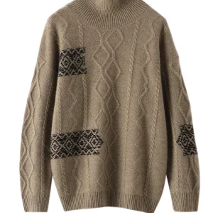 Women 100% Cashmere Turtleneck Sweater Argyle Cable Knit Pullover Autumn Winter Thick Soft Cashmere Knitwear Vintage Luxury Tops - AliExpress Sweaters&Jumpers