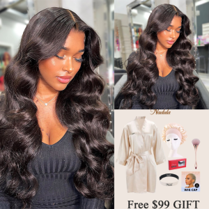 TikTok HOT ashcashcc diamondsgalore Same Glueless 5x5 HD Lace Closure Wig Human Hair Wig Nadula Body Wave Natural Black Lace Closure Wig, Catalog Online Nadula 2502