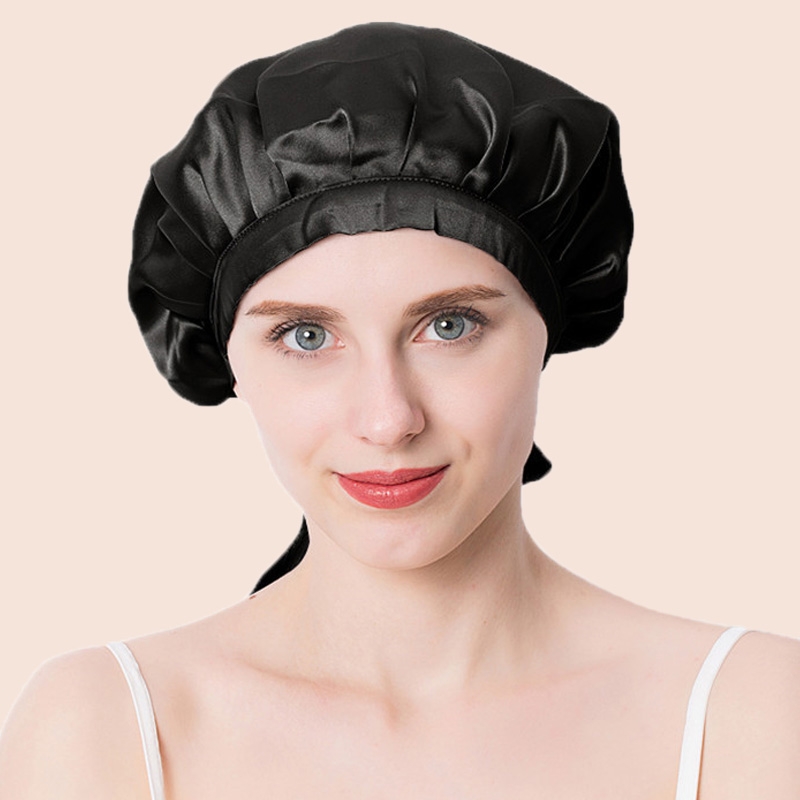 Nadula Women Night Sleep Hair Caps Silky Satin Adjust Head Cover Hat For Curly Springy Hair Styling, Catalog Online Nadula 1771