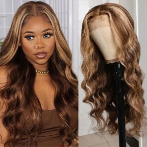 Nadula Whatsapp Flash Sale Piano Honey Blonde Body Wave Lace Front Wigs Shadow Root Highlight Human Hair Wigs 150% Density, Catalog Online Nadula 1730