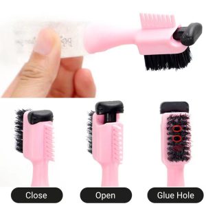 Nadula Double Sided Edge Brush Comb Tool With Glue Bottle No Glue In Bottle, Catalog Online Nadula 2389
