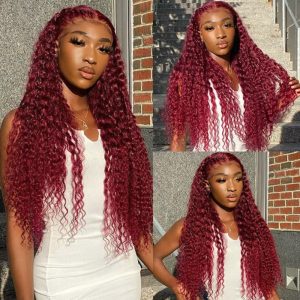 Nadula Flash Sale 99J Colored 4x0.75 T Part Curly Human Hair Wig Pre Plucked, Catalog Online Nadula 2616