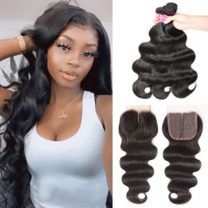 Nadula 3 Bundles Virgin Human Hair Weave Body Wave Hair With New In Cost-effective T Part Lace Closure, Catalog Online Nadula 1254