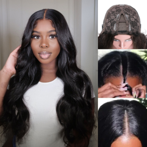 Nadula Whatsapp Flash Deal Glueless V Part Wig Body Wave Human Hair None Lace Wigs Easy To Install Beginner Friendly, Catalog Online Nadula 2066