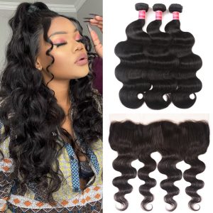 Body Wave Virgin Hair 3 Bundles With Lace Frontal Closure 13x4 Wholesale Nadula Human Hair Weave, Catalog Online Nadula 76