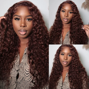 Nadula Water Wave Dark Auburn Color Wig 13x4 Lace Front Caramel Red Brown Human Hair Wig Sezzle, Catalog Online Nadula 2574