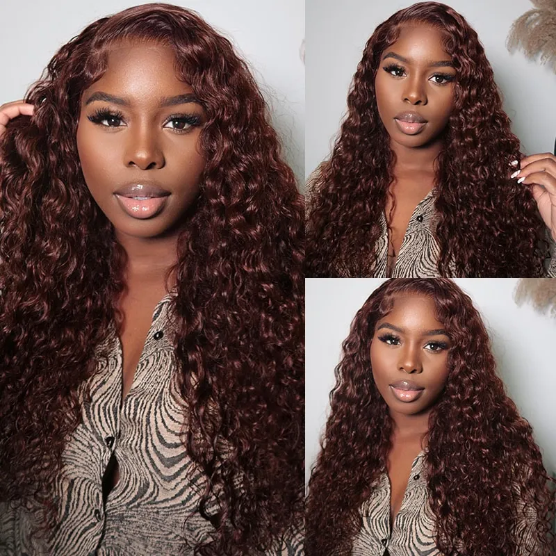 Nadula Water Wave Dark Auburn Color Wig 13x4 Lace Front Caramel Red Brown Human Hair Wig Sezzle, Catalog Online Nadula 2574