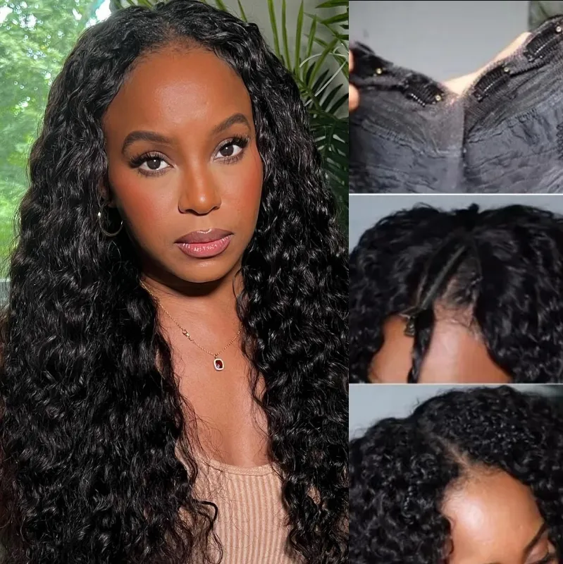 Nadula Whatsapp Flash Deal Glueless Deep Wave V Part Wigs No Leave Out Beginner Friendly Wig, Catalog Online Nadula 2172