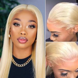 Nadula High Quality 100% Human Hair Transparent Lace Front Wigs Natural 613 Color 150% Density Straight Wigs, Catalog Online Nadula 343