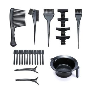 Nadula 23pc/set Professional Black Plastic Hairdressing Brushes Bowl Combo Dye Hair Tint Tool Set, Catalog Online Nadula 1803