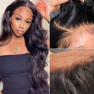 Nadula Sample Big Offer Glueless 5x5 HD Lace Closure Wig Human Hair Body Wave Wig Natural Black 180% Density, Catalog Online Nadula 2412