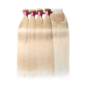 Nadula 613 Blonde Straight Hair 4 Bundles with 4×4 Lace Closure on Deals, Catalog Online Nadula 533