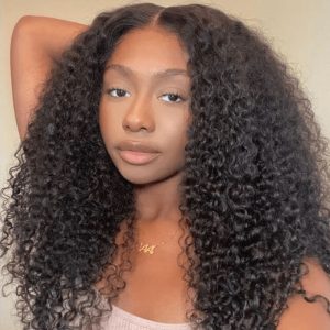 Nadula Afro Kinky Curly 5*5 Transparent HD Lace Closure Wig Natural Color Glueless 180% Density Human Hair Pre Plucked, Catalog Online Nadula 1982