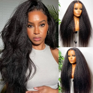 Nadula Flash Deal Kinky Straight T Part Wig Remy Hair Wigs Middle Part Affordable Hand Tied Lace Wigs Pre-Plucked Natural Hairline, Catalog Online Nadula 2671