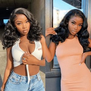 Nadula Lace Front Loose Body Wave Short Bob Wig 150% Density With Baby Hair, Catalog Online Nadula 2134