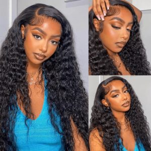 Nadula Whatsapp Flash Deal Lace Front Deep Curly Human Hair Wig 150% Density Natural Black Wavy Wig, Catalog Online Nadula 2336