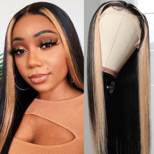 Nadula 22 inch Highlight Straight Hair Wigs 150% Density Human Hair U Part Wigs, Catalog Online Nadula 2649