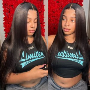 Nadula Lace Front Bone Straight Layered Haircut 200% Density With Baby Hair, Catalog Online Nadula 2190