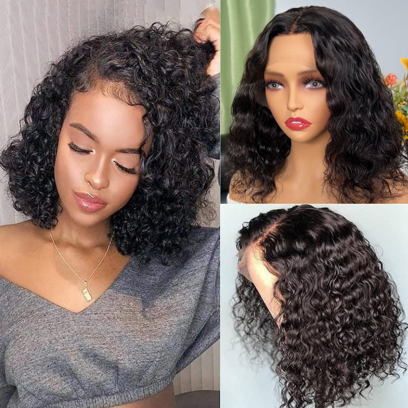 Nadula Body Wave Short Bob Wig Natural Black Lace Front 13X5X0.5 Middle T Part Lace Pre Plucked Hairline, Catalog Online Nadula 2037