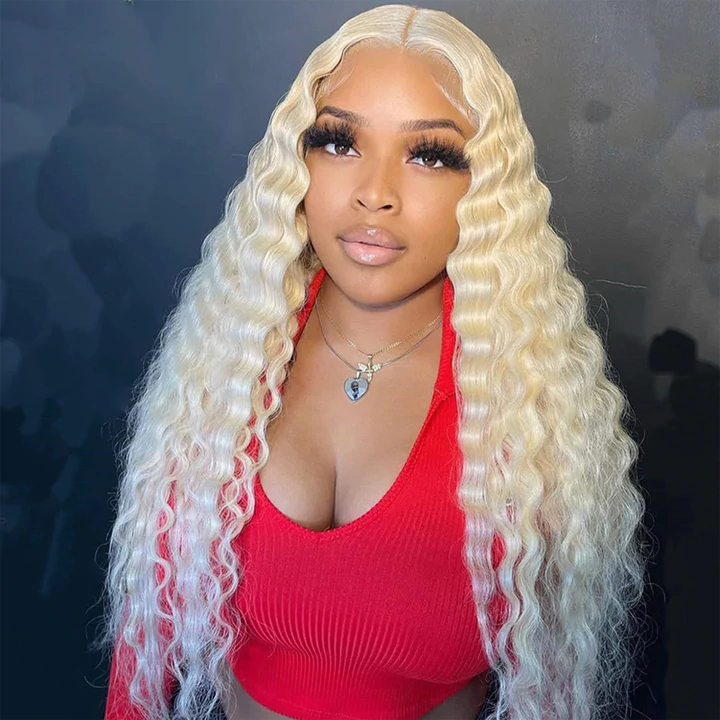 Nadula Whatsapp Flash Deal Loose Deep Wave Blond #613 Color Human Hair Wig 13*4 Lace Front Unprocessed Remy Wig Pre-Plucked With Baby Hair 150%, Catalog Online Nadula 2301
