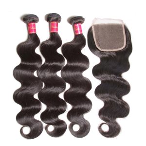 Nadula Virgin Human Hair Weave Body Wave Hair 3 Bundles With Lace Frontal Closure, Catalog Online Nadula 69