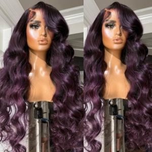 Nadula Purple Colored Ombre Wig Body Wave 13x4 Lace Front Human Hair Wigs, Catalog Online Nadula 2780