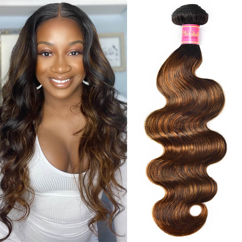 Nadula 1 Bundles #1B/30 Highlight Color Body Wave Human Hair Extension, Catalog Online Nadula 1373
