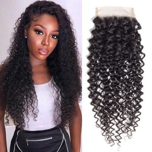 Nadula 18 Inch 4×4 Lace Closure Pre-plucked Kinky Curly 100% Virgin Human Hair 10-20 Inch Natural Color, Catalog Online Nadula 926