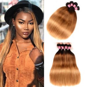Nadula 4 Bundles Straight Ombre Hair Weave 3 Tone Color Ombre Human Hair Extensions, Catalog Online Nadula 114