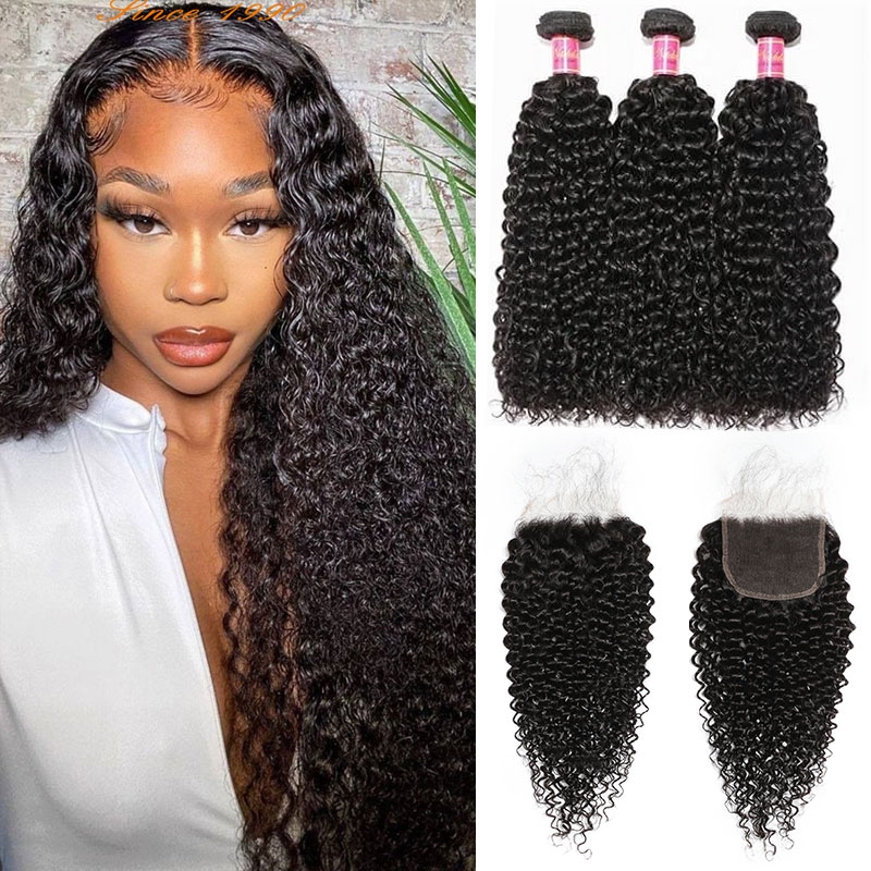 Nadula Jerry Curly 5x5 HD Lace Closure Human Hair With 3 Bundle Weaves 5x5 Transparent HD Lace Closure Free Part, Catalog Online Nadula 1551